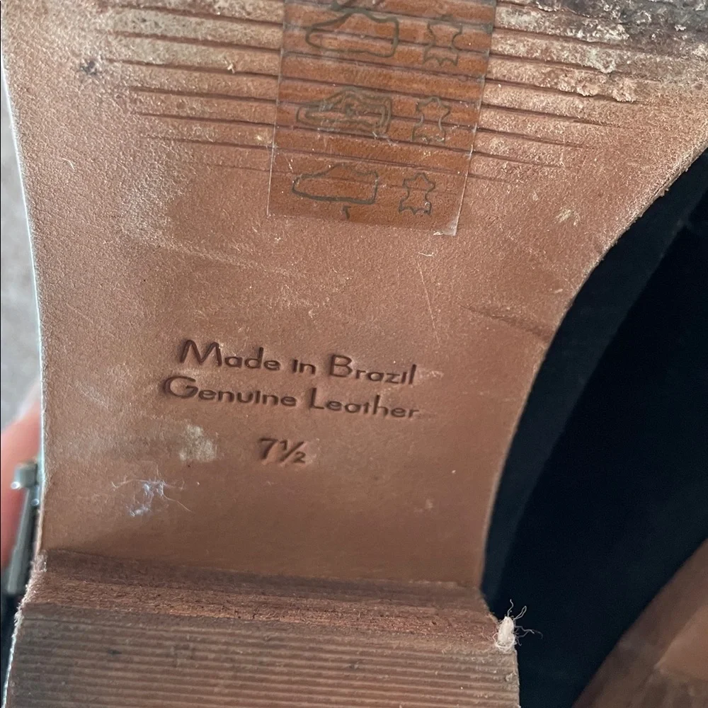 Black Suede Ankle Boots, Madewell brand. 7.5, 7 1/2